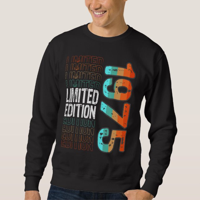 Moletom Vintage Retro Birth Year 1975 (Frente)