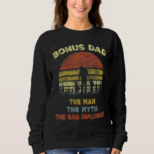 Moletom Vintage Retro Bonus Pai O Homem O Mito I