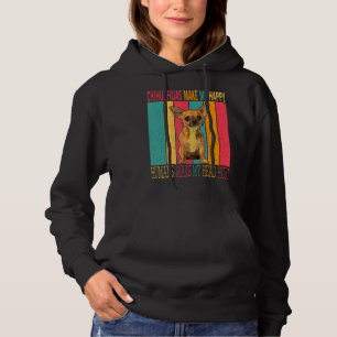 Moletom Vintage Retro Chihuahuas Faz Humanos Felizes Fazer