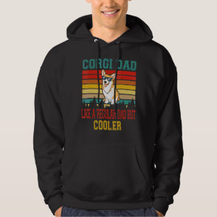 Moletom Vintage Retro Corgi Pai Apenas Cachorro Mais Frio