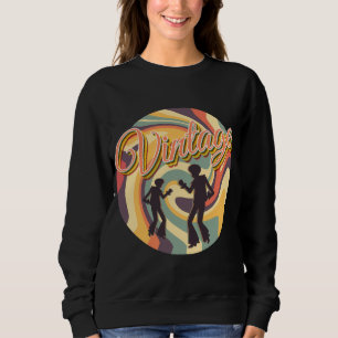 MOLETOM VINTAGE RETRO DANCING EM CAMADAS COLORIDAS