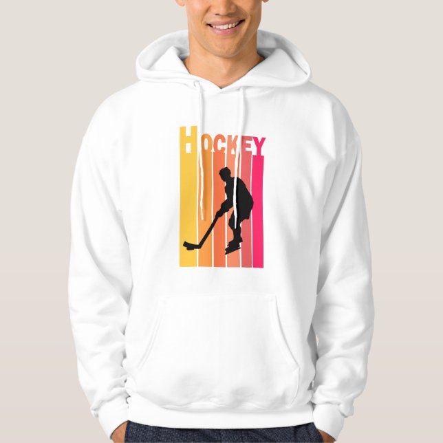 Moletom Vintage Retro de Gelo Hockey (Frente)