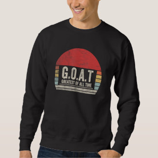 Moletom Vintage Retro G O A T Greatest Of All Time Goat 1