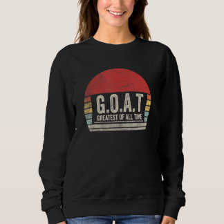 Moletom Vintage Retro G O A T Maior De Todos os Tempos Bod