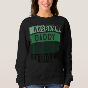 Moletom Vintage Retro Husband Pai Barber Hero Protetor