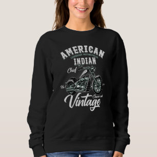 Moletom Vintage Retro Old Biker American Motorcycle Indian