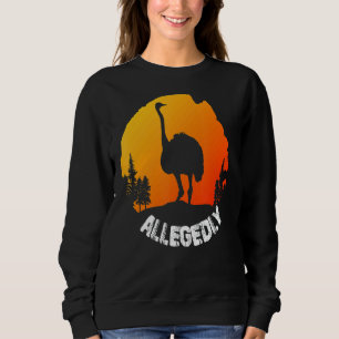 Moletom Vintage Retro Ostrich Alegadamente 1