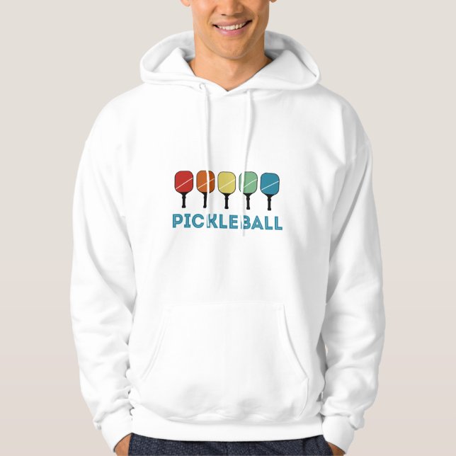 Moletom Vintage Retro Pickleball Funny (Frente)