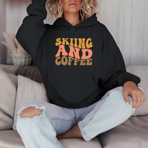 Moletom Vintage Retro Skiing e Café