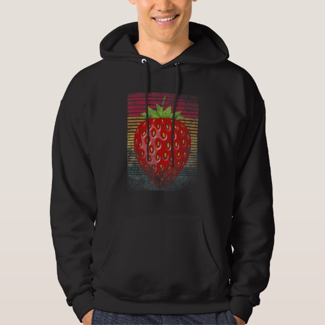 Moletom Vintage Retro Strawberry (Frente)