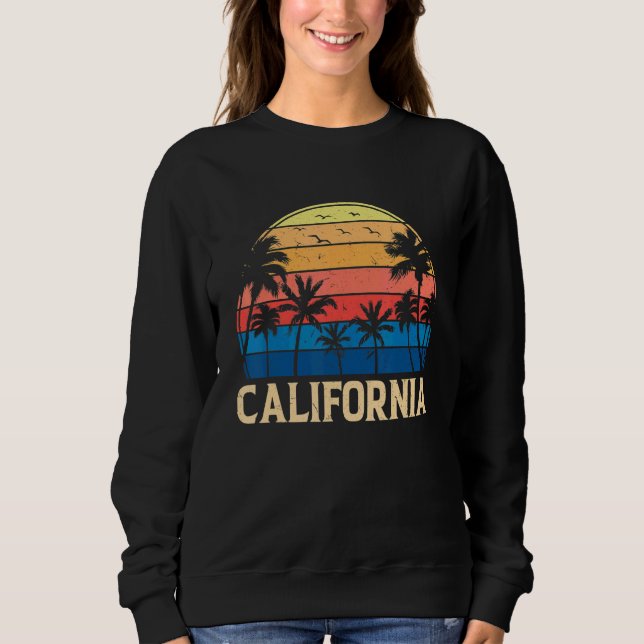 Moletom Vintage Retro Sunset California Men 6 (Frente)
