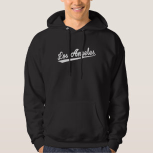 Moletom Vintage Retro White Color Text Los Angeles City