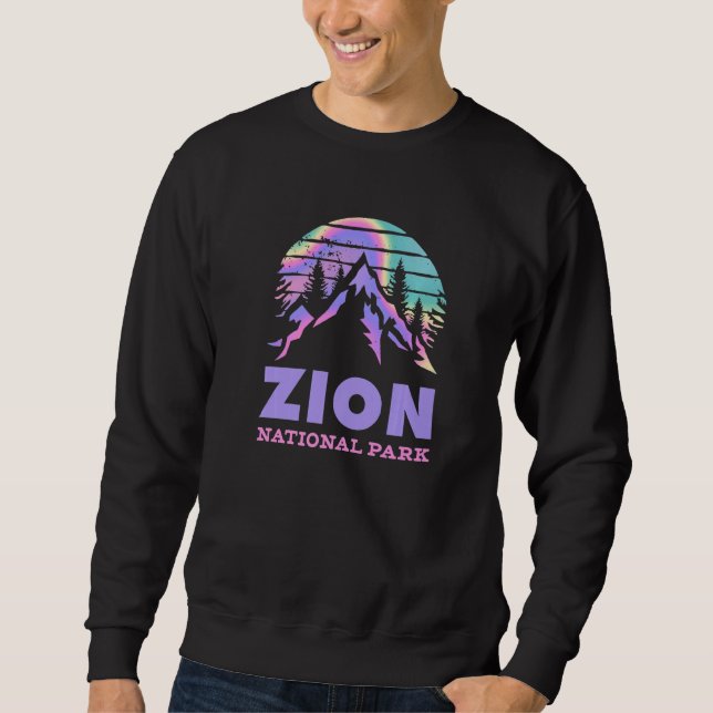 Moletom Vintage Retro Zion National Park Utah Premium (Frente)