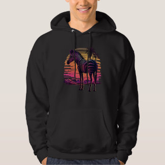 Moletom Vintage Retrowave Synthwave 80s Vaporwave Zebra