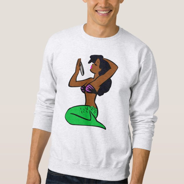 Moletom vintage sereia africana (Frente)