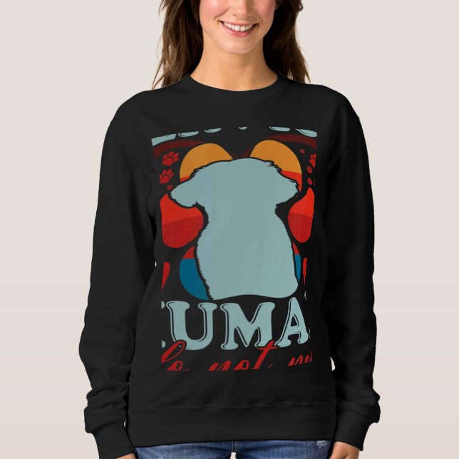 Moletom Vintage Service Human Do Not Pet  Dog (Frente)