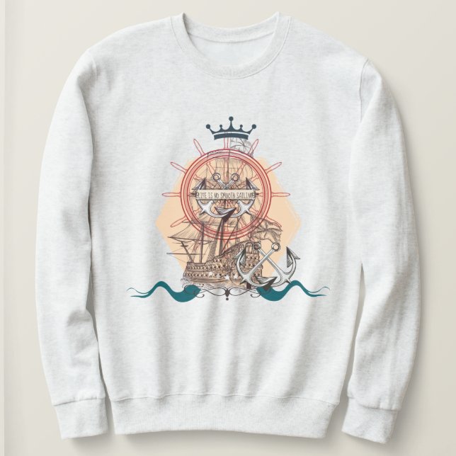 Moletom Vintage Ship (Frente do Design)