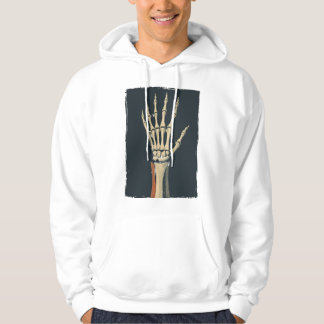 Moletom Vintage Skeleton Hand Anatomy Hoodie