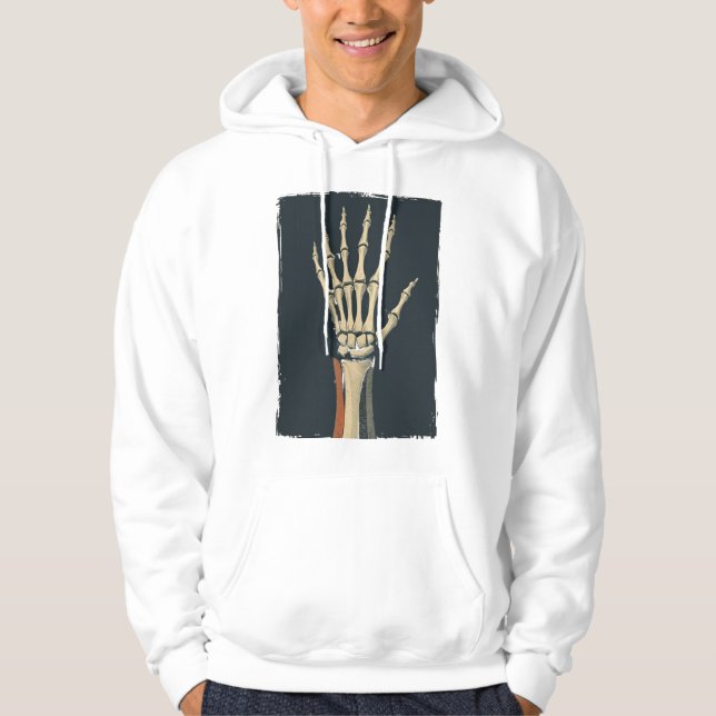 Moletom Vintage Skeleton Hand Anatomy Hoodie (Frente)