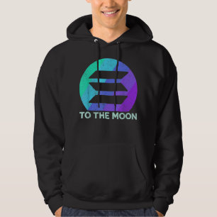 Moletom Vintage Solana À Moon Crypto Coin Solana