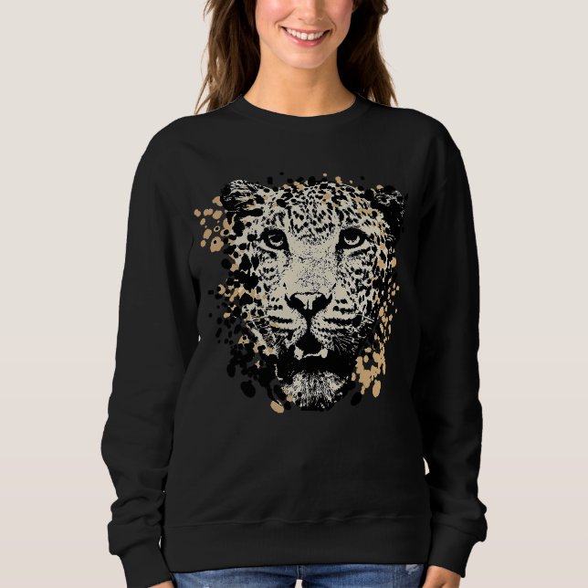 Moletom Vintage Splash Jaguar Animal (Frente)