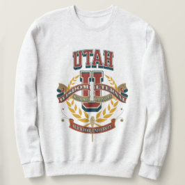 Moletom Vintage style university of utah crewneck