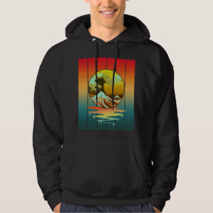 Moletom Vintage Sunset Japonês Wave Ocean