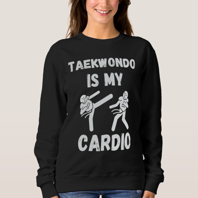 Moletom Vintage Taekwondo Is My Cardio Retro Taekwondo (Frente)