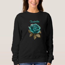 Moletom Vintage Teal Rosa Sweatshirt