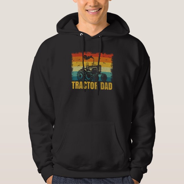 Moletom Vintage Tractor Dad Farmer Farming (Frente)