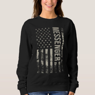 Moletom Vintage US American Flag Messenger