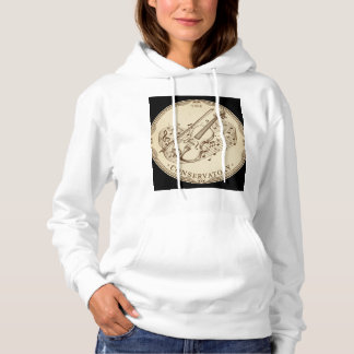 Moletom Vintage Violin & Sheet Music Hoodie