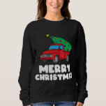 Moletom Vintage Wagon Christmas Truck Tree on Car Xmas<br><div class="desc">Vintage Wagon Christmas Red Truck Tree on Car Xmas Vacage</div>