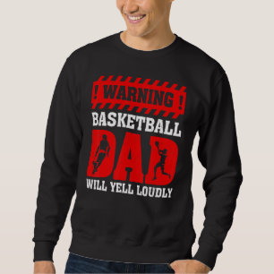 Moletom Vintage Warning Will Grita Alto Pai De Basquete Fa