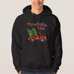 Moletom Vintage Watercolor Red Truck Com Feliz Natal