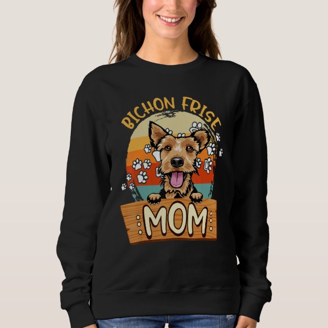 Moletom Vintage Welsh Terrier Mom Welsh Terrier Dog (Frente)