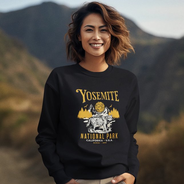 Moletom Vintage Wolf in Yosemite Wilderness (Criador carregado)
