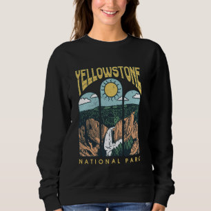 Moletom Vintage Yellowstone National Park Hiking Camping T