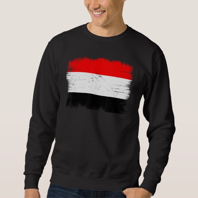 Moletom Vintage Yemen Flag Yemeni Independence Day (Frente)