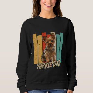 Moletom Vintage Yorkshire Terrier Dog Pai Yorkie Owner Fat