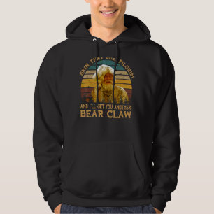 Moletom Vintagea Old Man Bear Claw Com Citação Vou Te Pega
