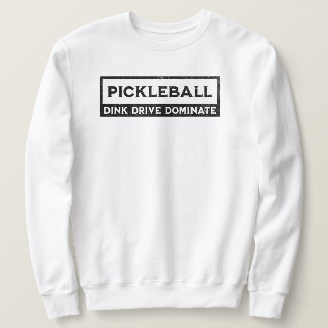 Moletom Vintagem de Pickleball Say (Frente do Design)
