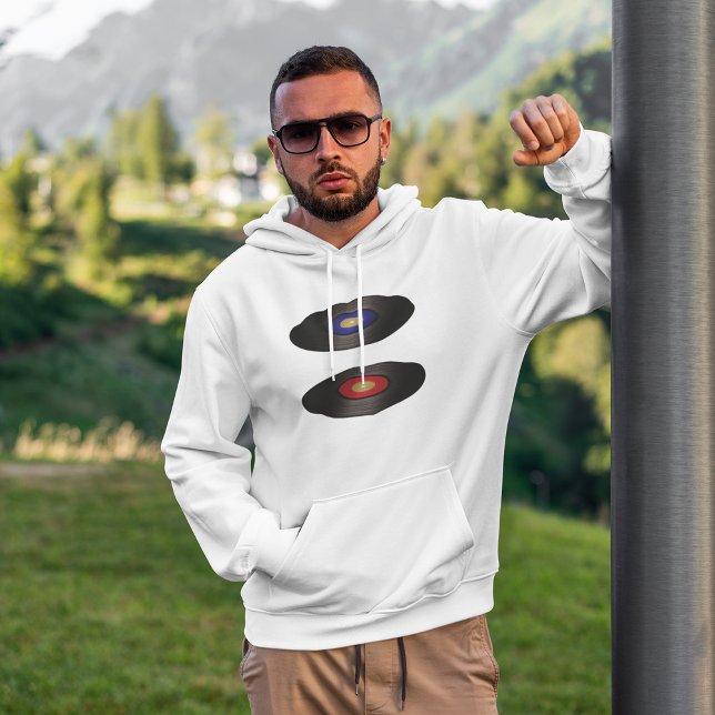 Moletom Vinyl Records Mens Hoodie (Criador carregado)