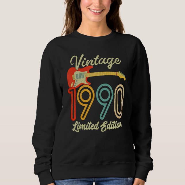 Moletom Violão de 32 anos Vintage 1990 (Frente)