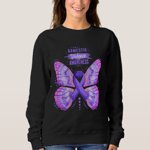 Moletom Violência Doméstica Familiar Sensibilização Roxo F