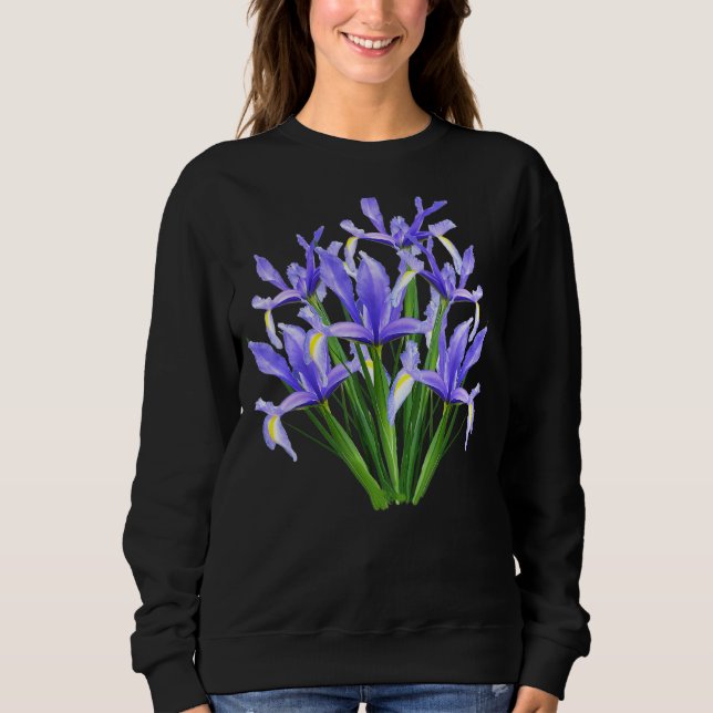 Moletom Violet Iris Flowers (Frente)
