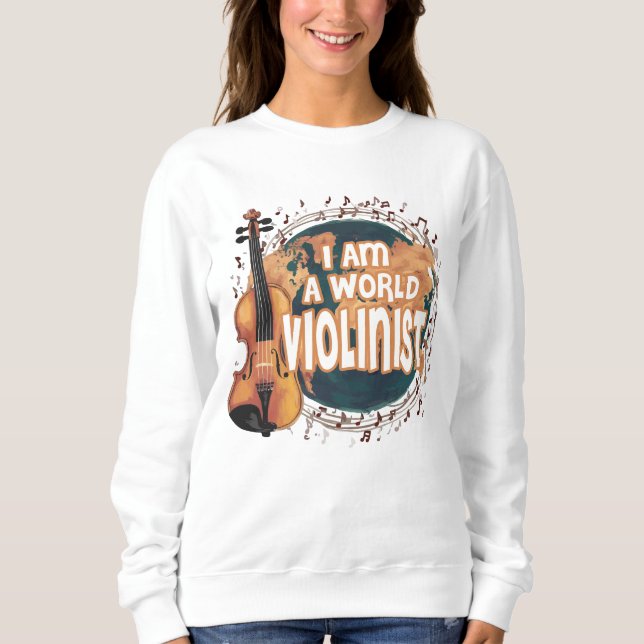 Moletom violinist world (Frente)