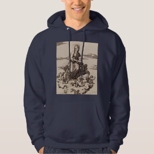 Moletom Virgem e Criança nas Nuvens
