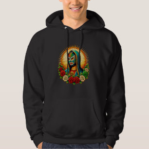 Moletom Virgen de Guadalupe Lucha Libre Wrestler Mexicano