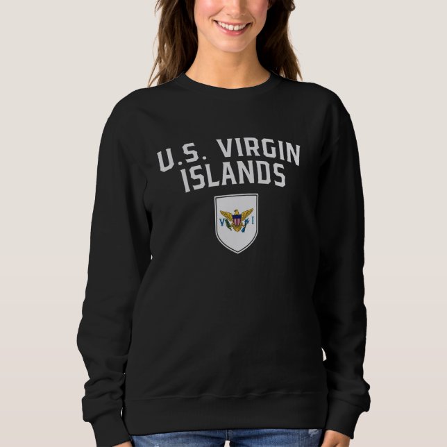 Moletom Virgin Island Flag Shield Classic Sporting Ba (Frente)